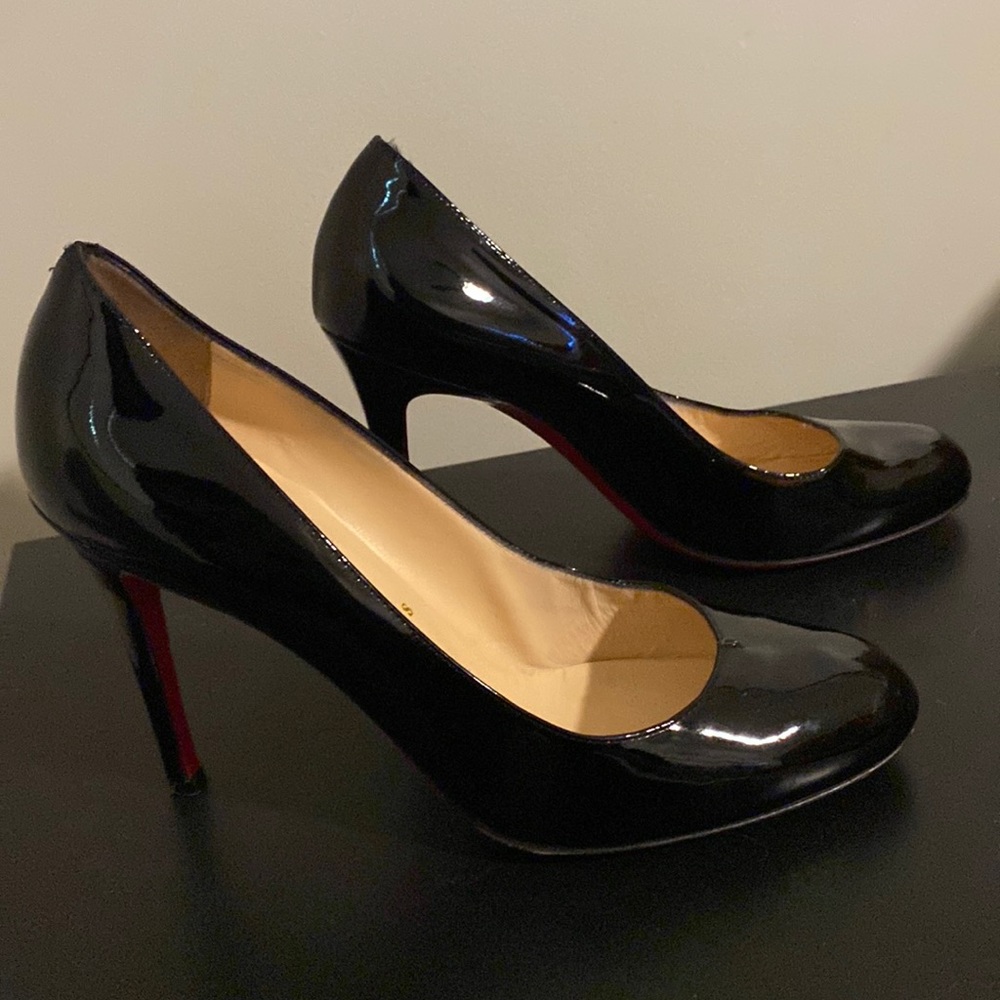 Christian Louboutin Simple Pump 100 Patent Calf. Size 39